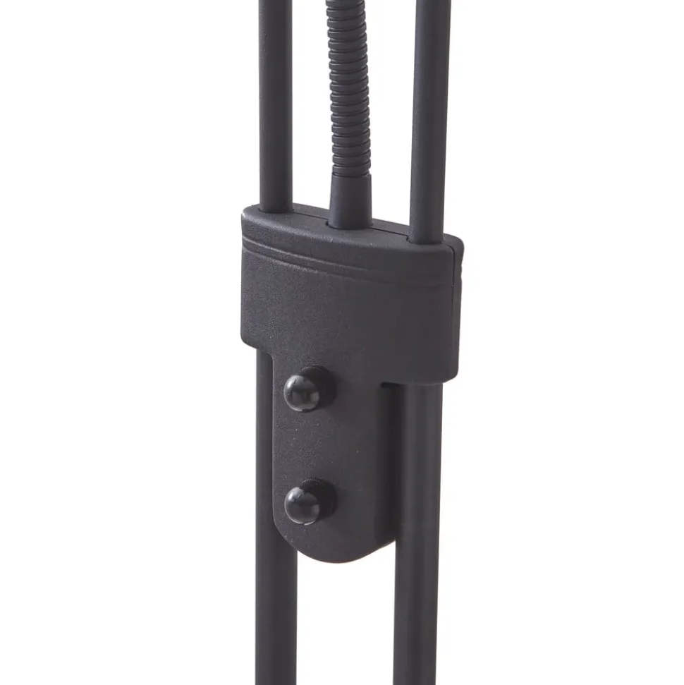 Lindby LED leeslampje Josefin, zwart, leeslampje, dimbaar