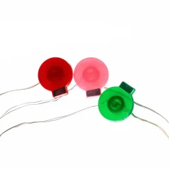 Lindby LED lichtketting Motje, ballen, rood, groen, 320 cm