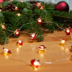 Lindby LED lichtketting Motje, Kerstman, 320 cm, IP20