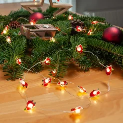 Lindby LED lichtketting Motje, Kerstman, 320 cm, IP20