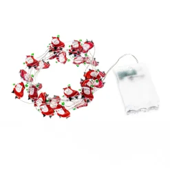 Lindby LED lichtketting Motje, Kerstman, 320 cm, IP20