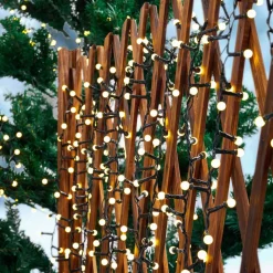 Lindby LED lichtketting Miyu, 1.800 K, timer, 15 m, IP44