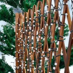 Lindby LED lichtketting Miyu, 1.800 K, timer, 15 m, IP44