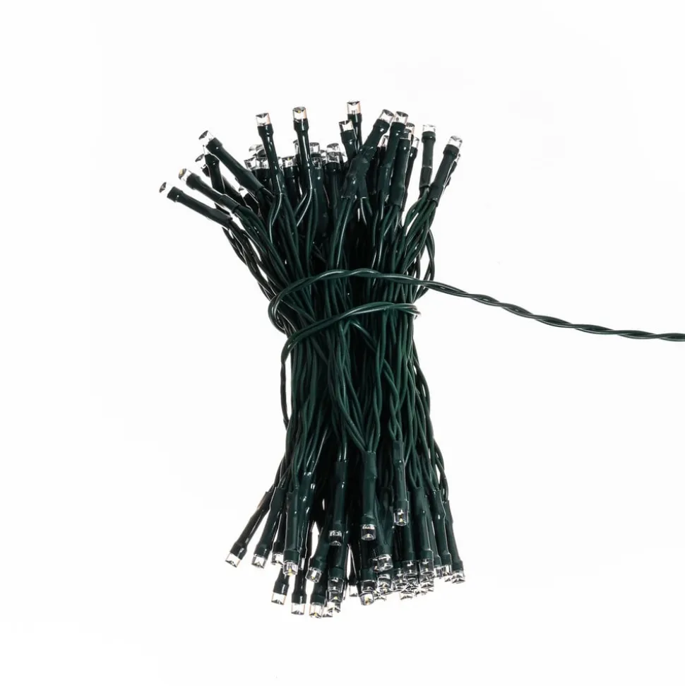 Lindby LED lichtketting Parrik, 100 lampjes, 1 m, timer