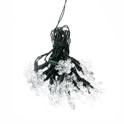 Lindby LED lichtketting Parrik, sneeuwvlokken, 620 cm, IP44