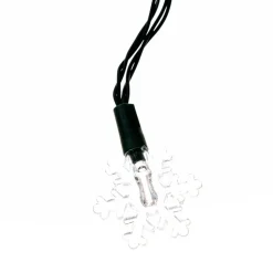 Lindby LED lichtketting Parrik, sneeuwvlokken, 620 cm, IP44