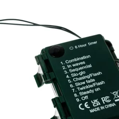 Lindby LED lichtketting Parrik, sneeuwvlokken, 620 cm, IP44