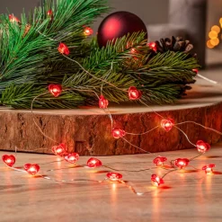 Lindby LED lichtketting Titciana, hart, Valentijnsdag, 320 cm