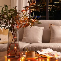 Lindby LED lichtketting Titciana, hart, Valentijnsdag, 320 cm