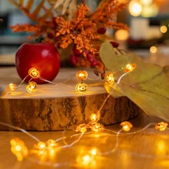 Lindby LED lichtketting Titciana, pompoen, Halloween, 320 cm