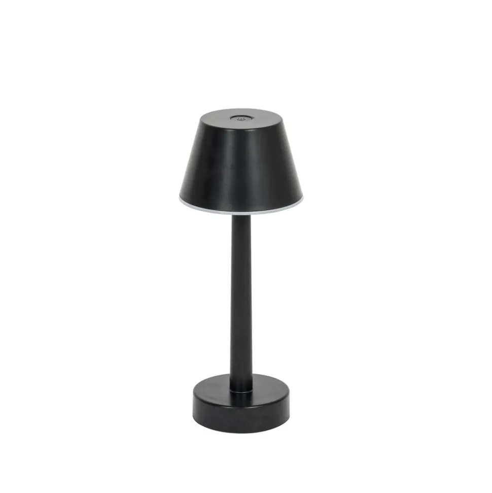 Lindby LED oplaadbaar licht Gaja, zwart, USB, IP44, RGBW, dimbaar.