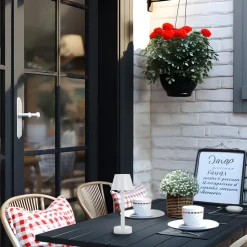 Lindby LED oplaadbare lamp Gaja, wit, USB, IP44, RGBW, dimbaar