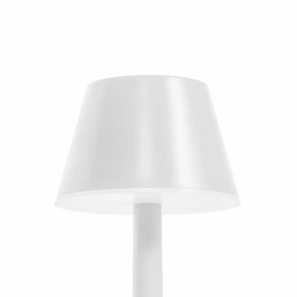 Lindby LED oplaadbare lamp Gaja, wit, USB, IP44, RGBW, dimbaar
