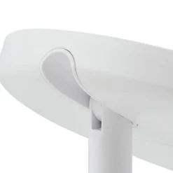 Lindby LED oplaadbare spiegel Renki, wit, kunststof, dimbaar