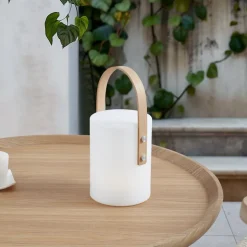 Lindby LED oplaadbare tafel buitenlamp Juria, wit, CCT, IP44