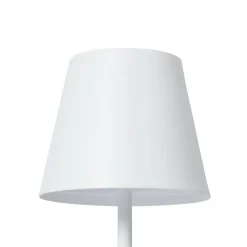 Lindby LED oplaadbare tafellamp Janea CUBE, wit, metaal