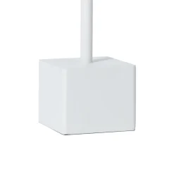 Lindby LED oplaadbare tafellamp Janea CUBE, wit, metaal