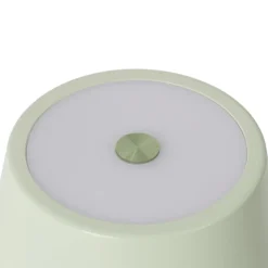 Lindby LED oplaadbare tafellamp Janea TWIN, groen, metaal