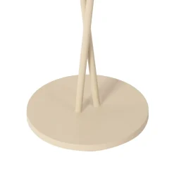Lindby LED oplaadbare tafellamp Janea, CROSS, beige, metaal