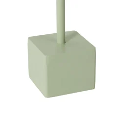 Lindby LED oplaadbare tafellamp Janea CUBE, groen, metaal