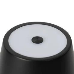 Lindby LED oplaadbare tafellamp Janea TWIN, zwart, metaal