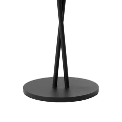 Lindby LED oplaadbare tafellamp Janea CROSS, zwart, metaal