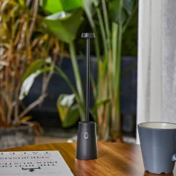 Lindby LED oplaadbare tafellamp Noelani, hoogte 30 cm, IP44, dimbaar