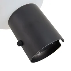 Lindby LED oplaadbare tafellamp Zelie, zwart, aluminium, IP44