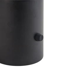 Lindby LED oplaadbare tafellamp Zelie, zwart, aluminium, IP44