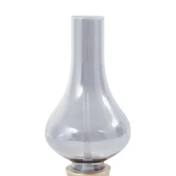 Lindby LED oplaadbare tafellamp Maxentius goudkleurig glazen dimmer