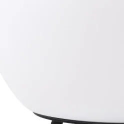 Lindby LED oplaadbare tafellamp Aurilia, zwart/wit, ijzer, IP44