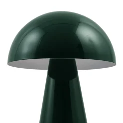 Lindby LED oplaadbare tafellamp Nevijo, groen, Ø20 cm, USB, dimmer