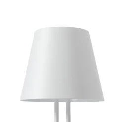 Lindby LED oplaadbare tafellamp Janea TWIN, wit, metaal