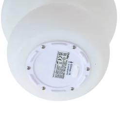 Lindby LED oplaadbare tafel buitenlamp Vernate, RGBW, wit, dimbaar