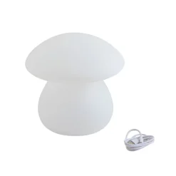 Lindby LED oplaadbare tafel buitenlamp Vernate, RGBW, wit, dimbaar