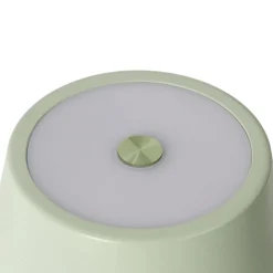 Lindby LED oplaadbare tafellamp Janea CROSS, groen, metaal