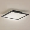 Lindby LED paneel Enhife, zwart, 30 x 30 cm, metaal, 4.000K