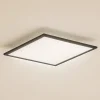 Lindby LED paneel Enhife, zwart, 40 x 40 cm, metaal, 4.000K