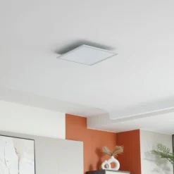 Lindby LED paneel Enhife, wit, 40 x 40 cm, metaal, 4.000 K