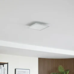 Lindby LED paneel Enhife, wit, 30 x 30 cm, metaal, 4.000 K