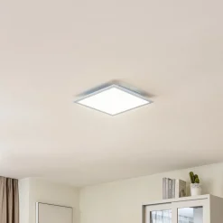 Lindby LED paneel Enja, wit, aluminium, 39,5 cm x 39,5 cm