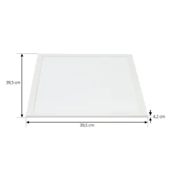 Lindby LED paneel Enja, wit, aluminium, 39,5 cm x 39,5 cm