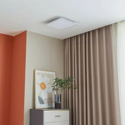 Lindby LED paneel Lamin, wit, 40 cm, CCT, dimbaar, afstandsbediening