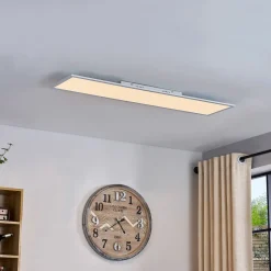 Lindby LED paneel Lamin, wit, 120 cm, CCT, dimbaar, afstandsbediening