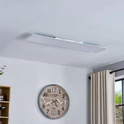 Lindby LED paneel Lamin, wit, 120 cm, CCT, dimbaar, afstandsbediening