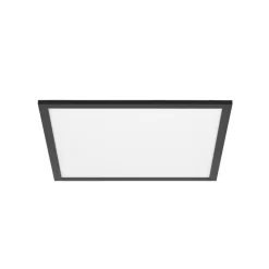 Lindby LED paneel Lamin, zwart, 40 cm, CCT, dimbaar, afstandsbediening