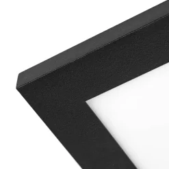 Lindby LED paneel Lamin, zwart, 80 cm, CCT, dimbaar, afstandsbediening