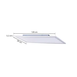 Lindby LED paneel Livel, CCT, 120 cm x 30 cm, afstandsbediening