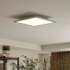 Lindby LED paneel Livel, 4000K, 40 cm x 40 cm, zilver, metaal