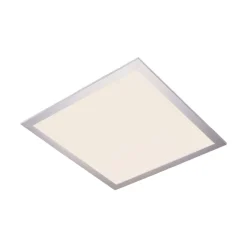 Lindby LED paneel Livel, 4000K, 40 cm x 40 cm, zilver, metaal